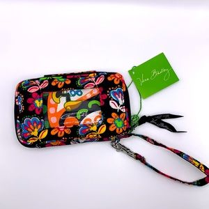Vera Bradley Disney Smartphone Wristlet / Wallet in Midnight with Mickey Mouse